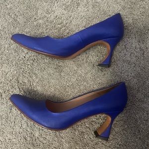 John Fluevog Blue Heels